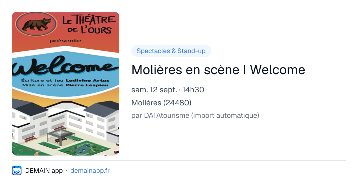 Molières en scène I Welcome — Molières