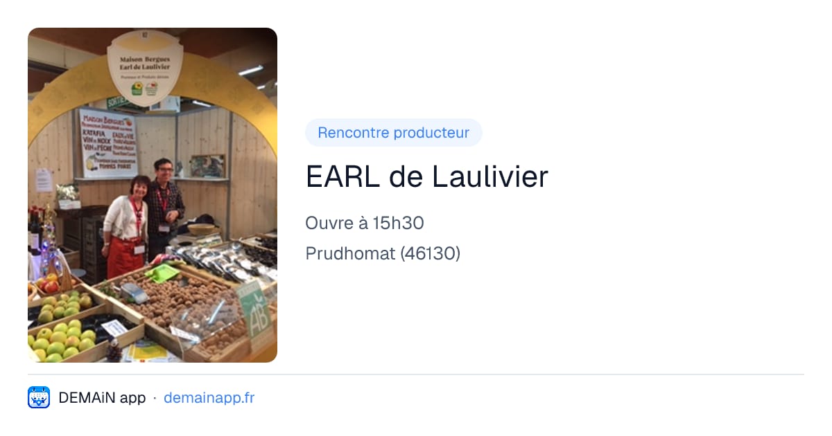 EARL de Laulivier — Prudhomat