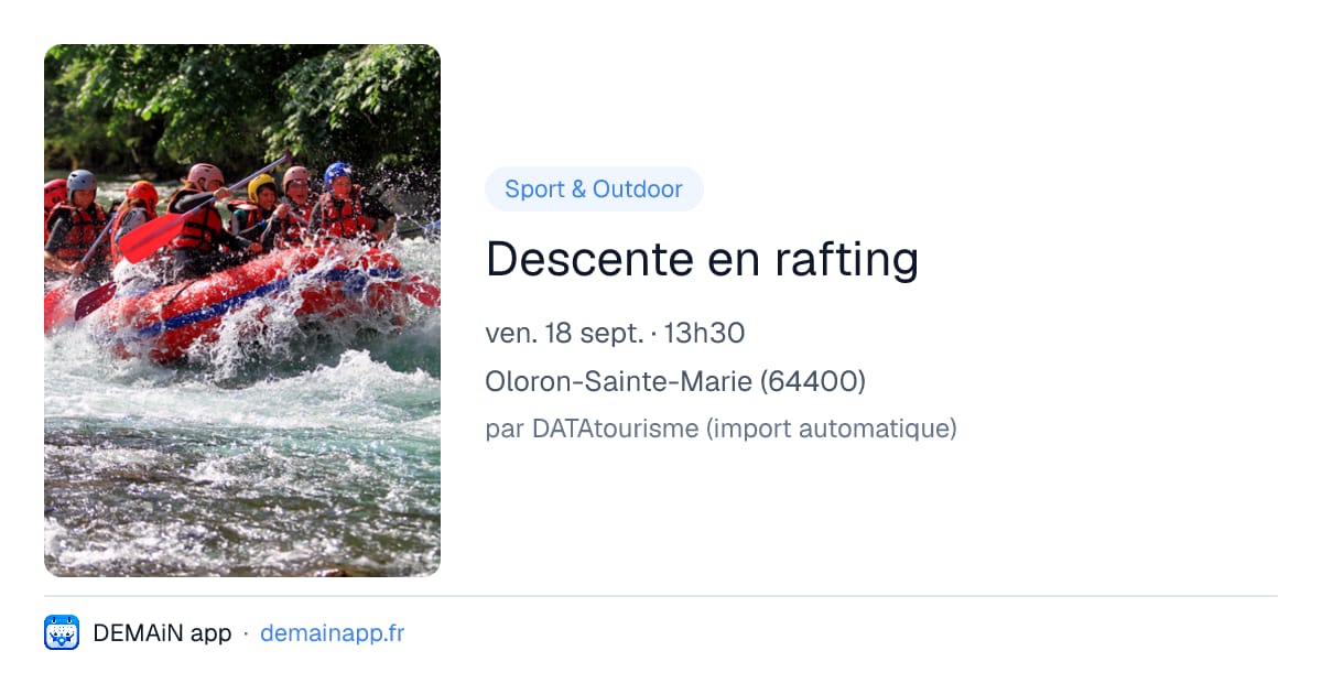 Descente en rafting — Oloron-Sainte-Marie