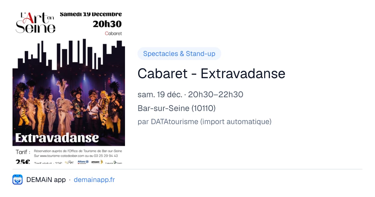 Cabaret - Extravadanse — Bar-sur-Seine