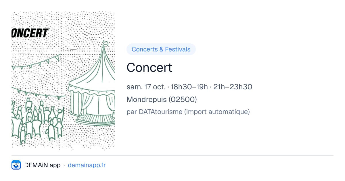 Concert — Mondrepuis