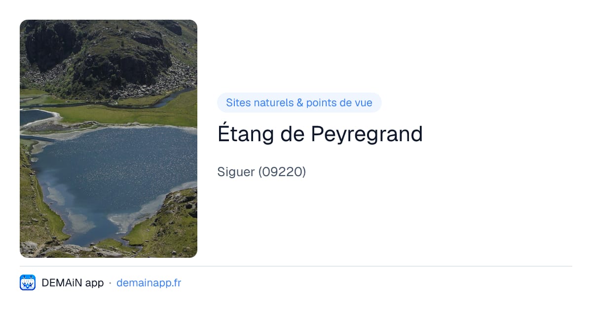 Étang de Peyregrand — Siguer