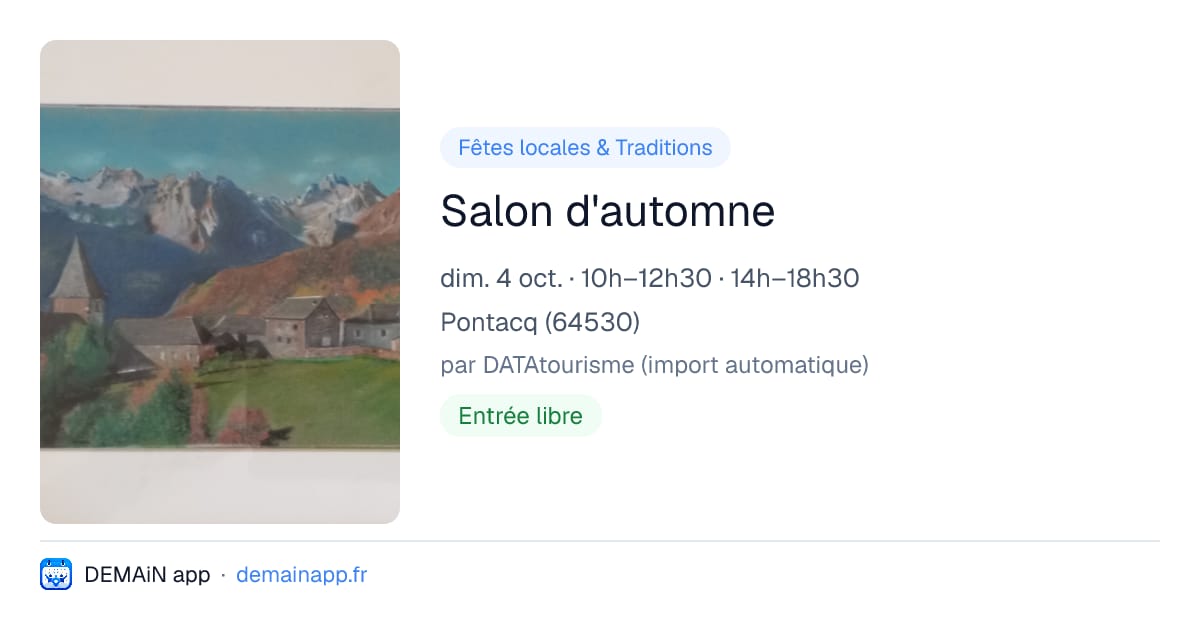 Salon d'automne — Pontacq