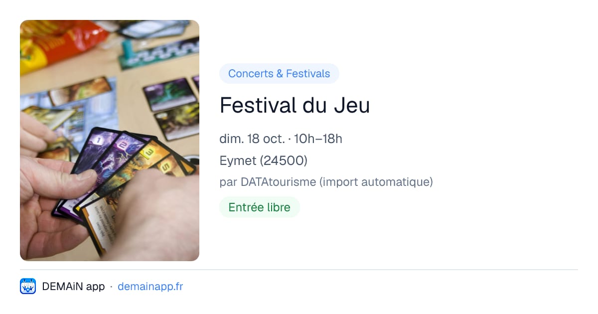 Festival du Jeu — Eymet
