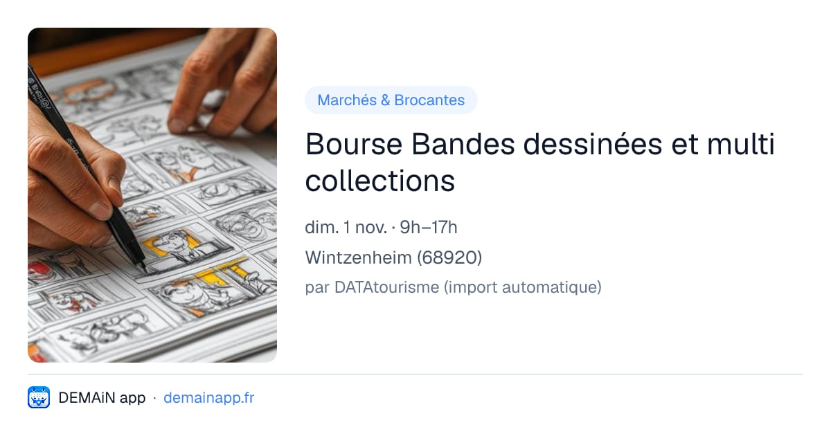Bourse Bandes dessinées et multi collections — Wintzenheim
