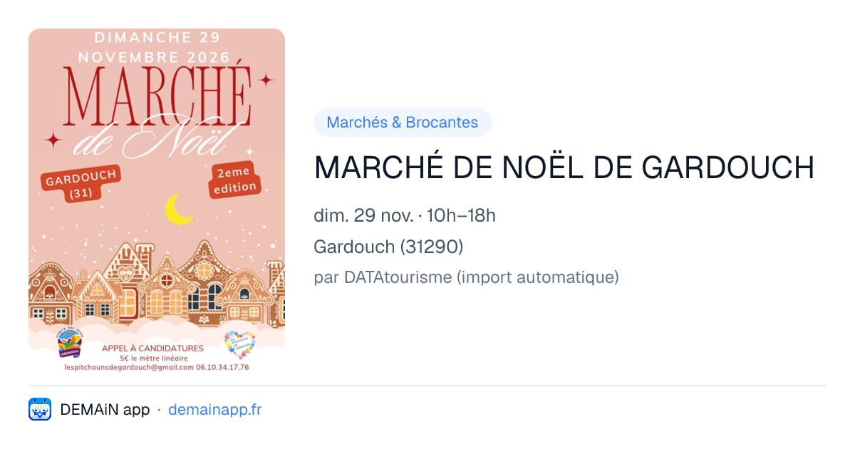 MARCHÉ DE NOËL DE GARDOUCH — Gardouch