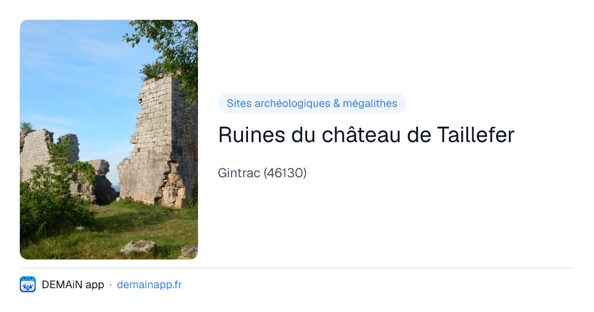 Ruines du château de Taillefer — Gintrac
