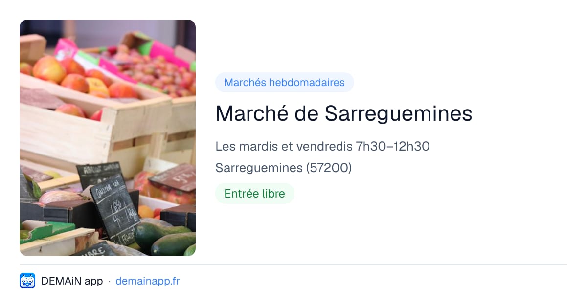 Marché de Sarreguemines — Sarreguemines