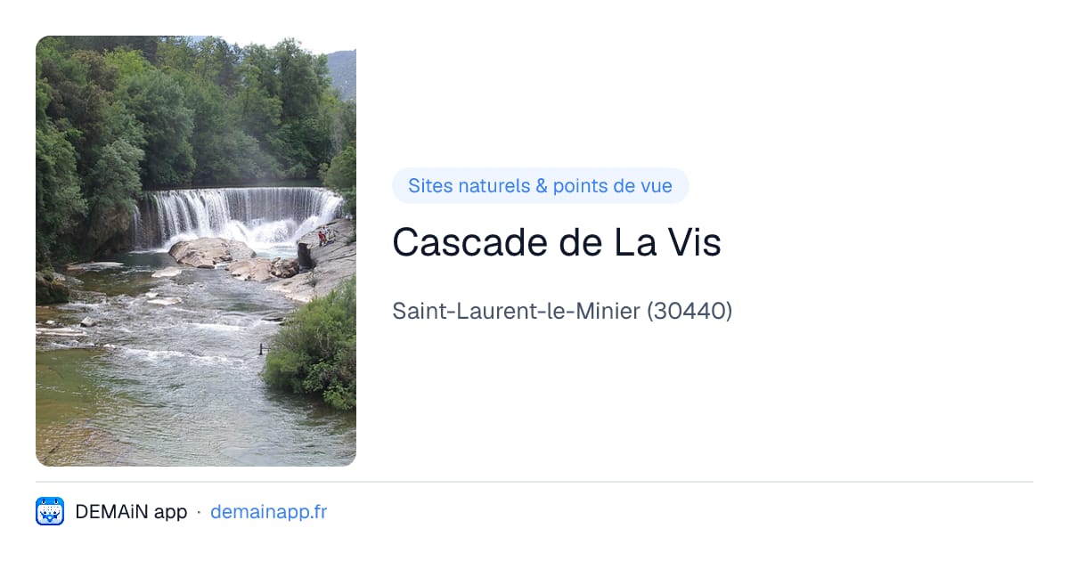 Cascade de La Vis — Saint-Laurent-le-Minier