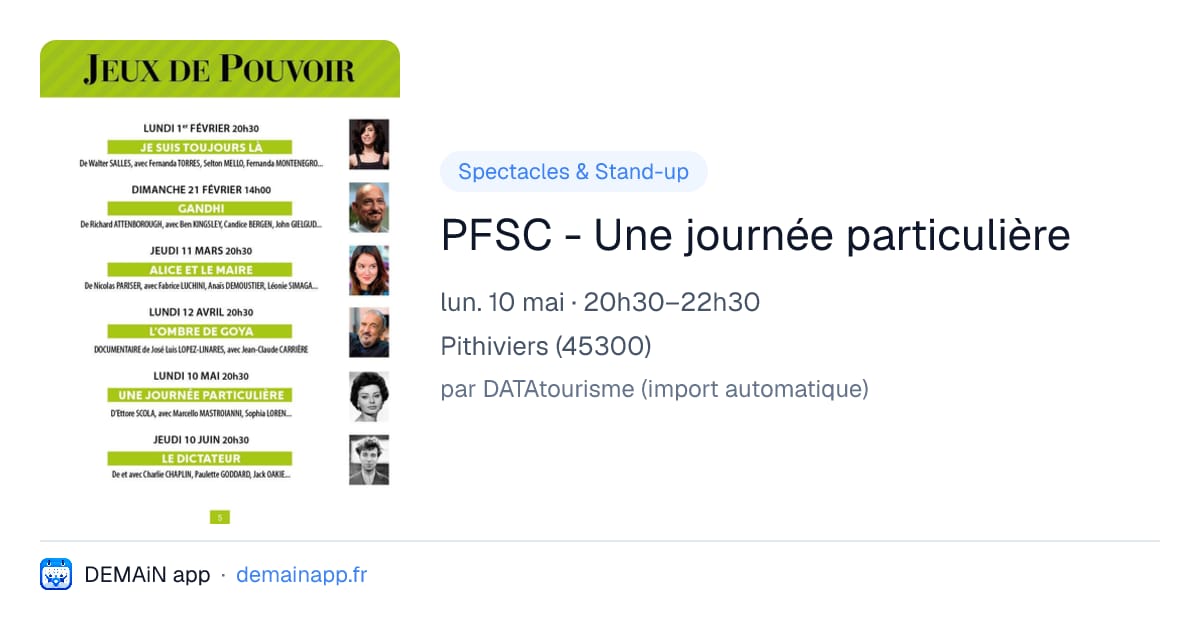 PFSC - Une journée particulière — Pithiviers