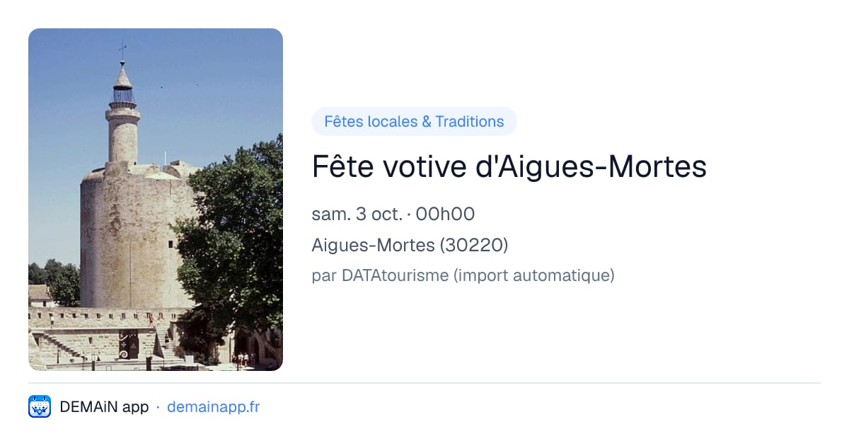 Fête votive d'Aigues-Mortes — Aigues-Mortes