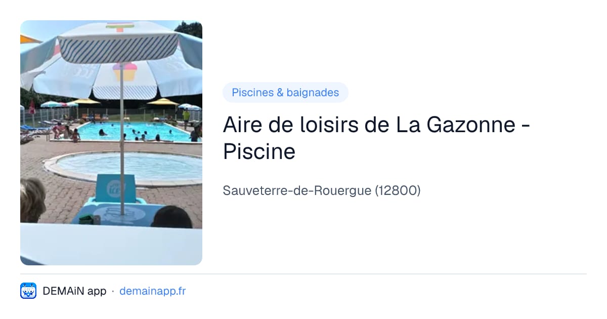 Aire de loisirs de La Gazonne - Piscine — Sauveterre-de-Rouergue
