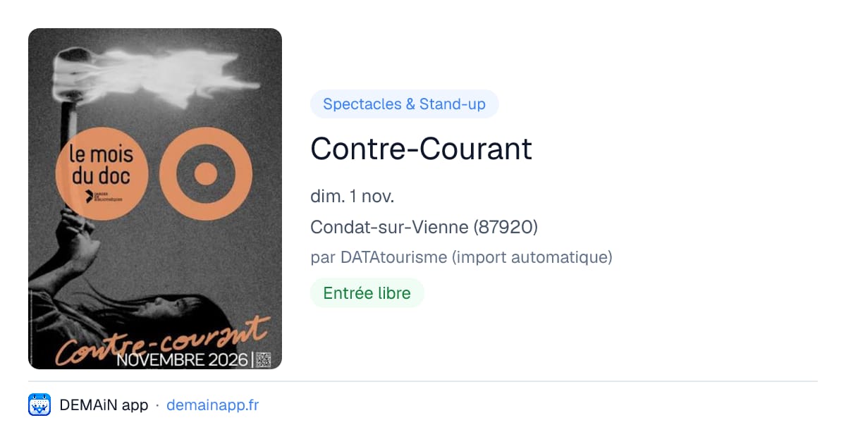 Contre-Courant — Condat-sur-Vienne