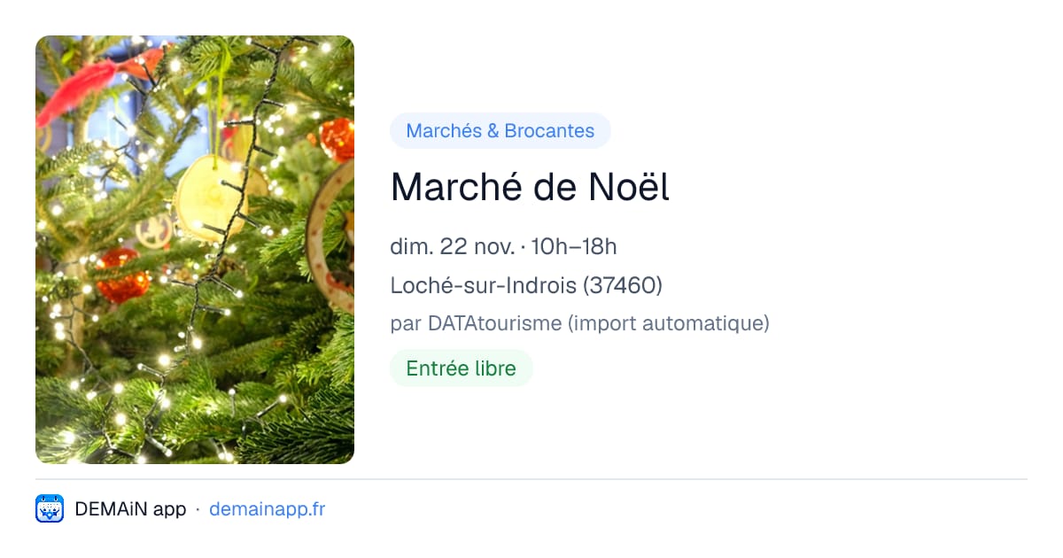 Marché de Noël — Loché-sur-Indrois