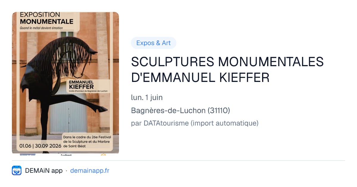 SCULPTURES MONUMENTALES D'EMMANUEL KIEFFER — Bagnères-de-Luchon