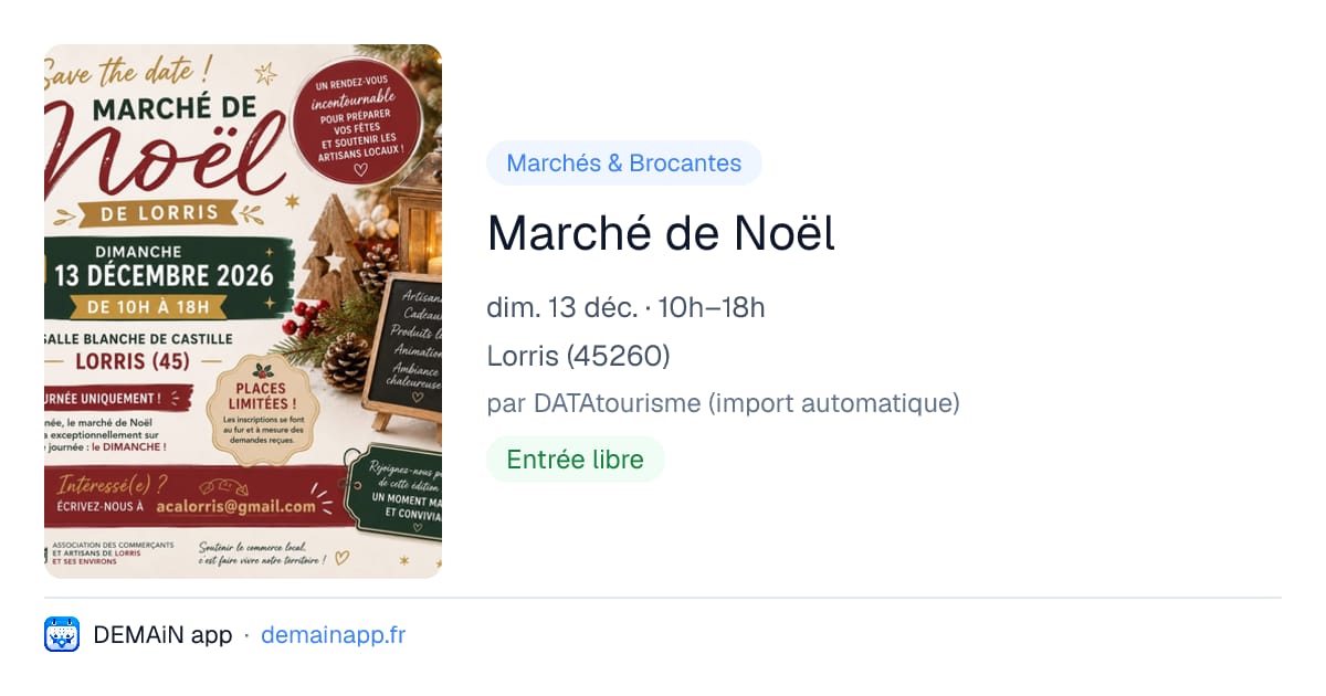 Marché de Noël — Lorris
