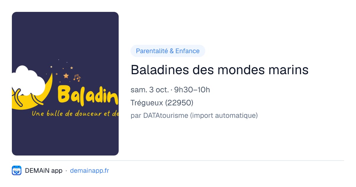 Baladines des mondes marins — Trégueux