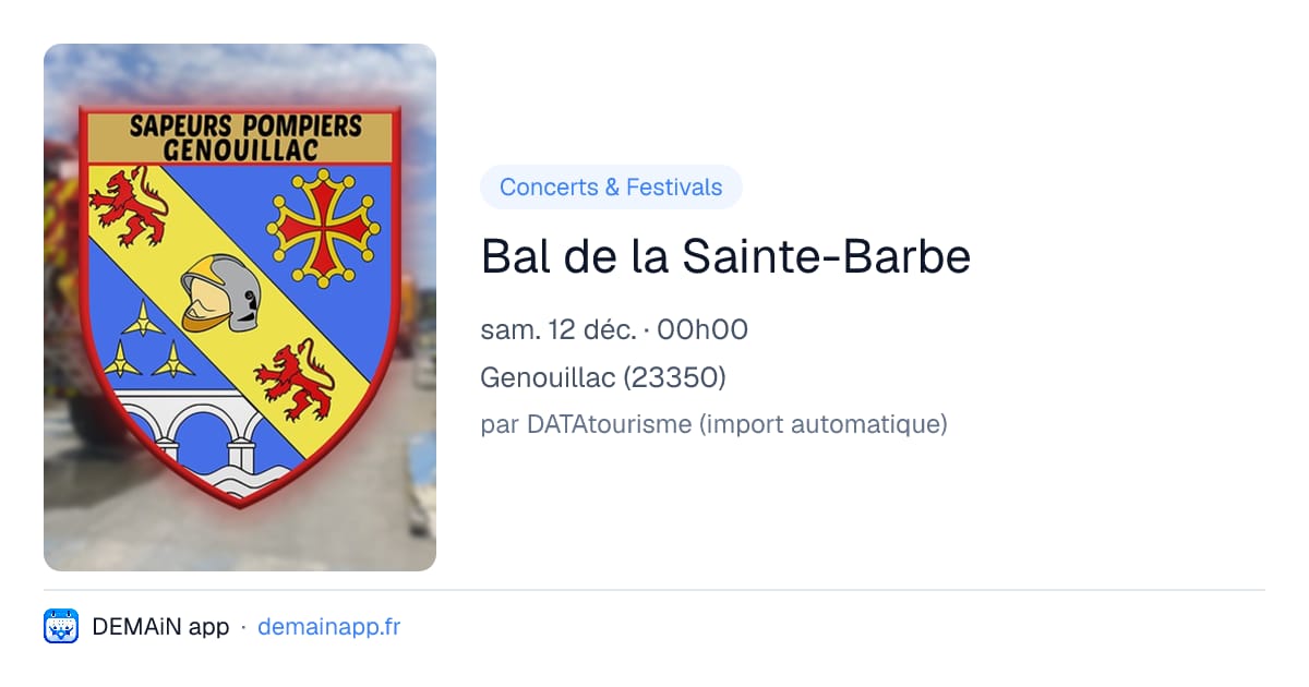 Bal de la Sainte-Barbe — Genouillac
