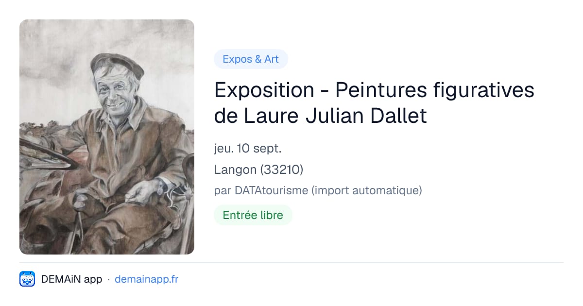 Exposition - Peintures figuratives de Laure Julian Dallet — Langon