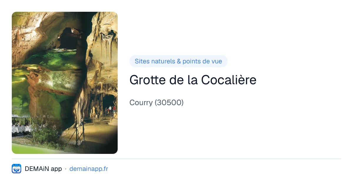 Grotte de la Cocalière — Courry