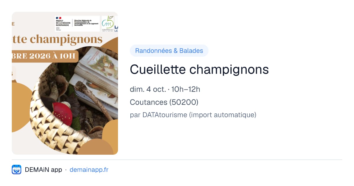 Cueillette champignons — Coutances
