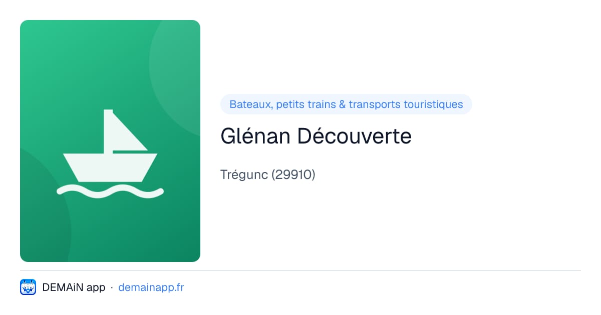 Glénan Découverte — Trégunc