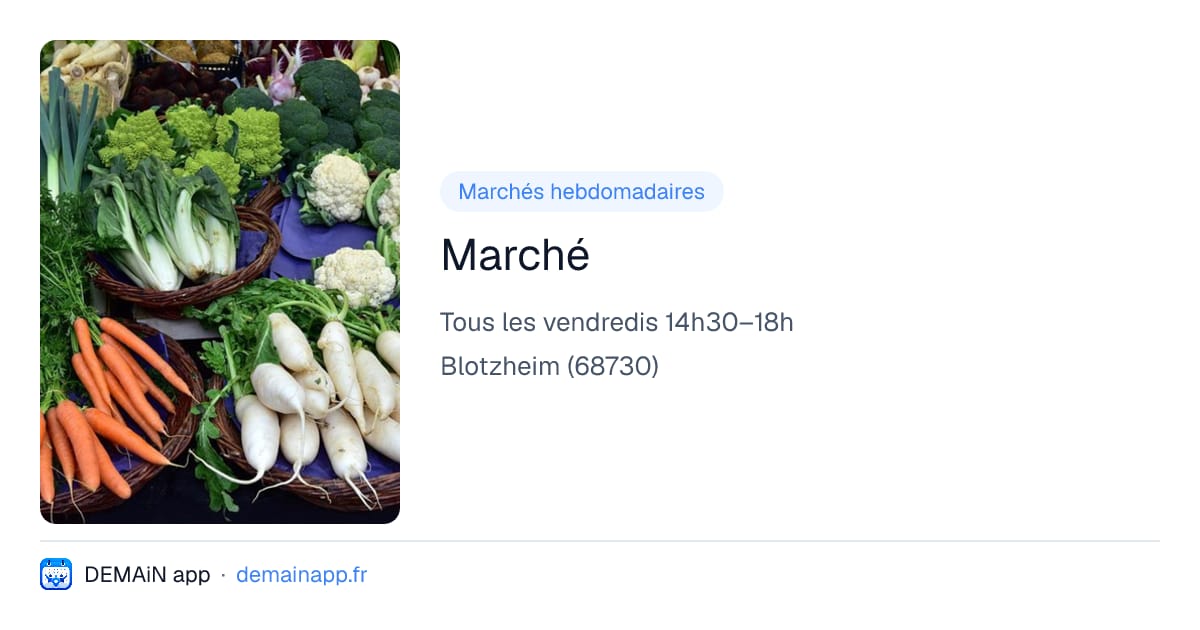 Marché — Blotzheim