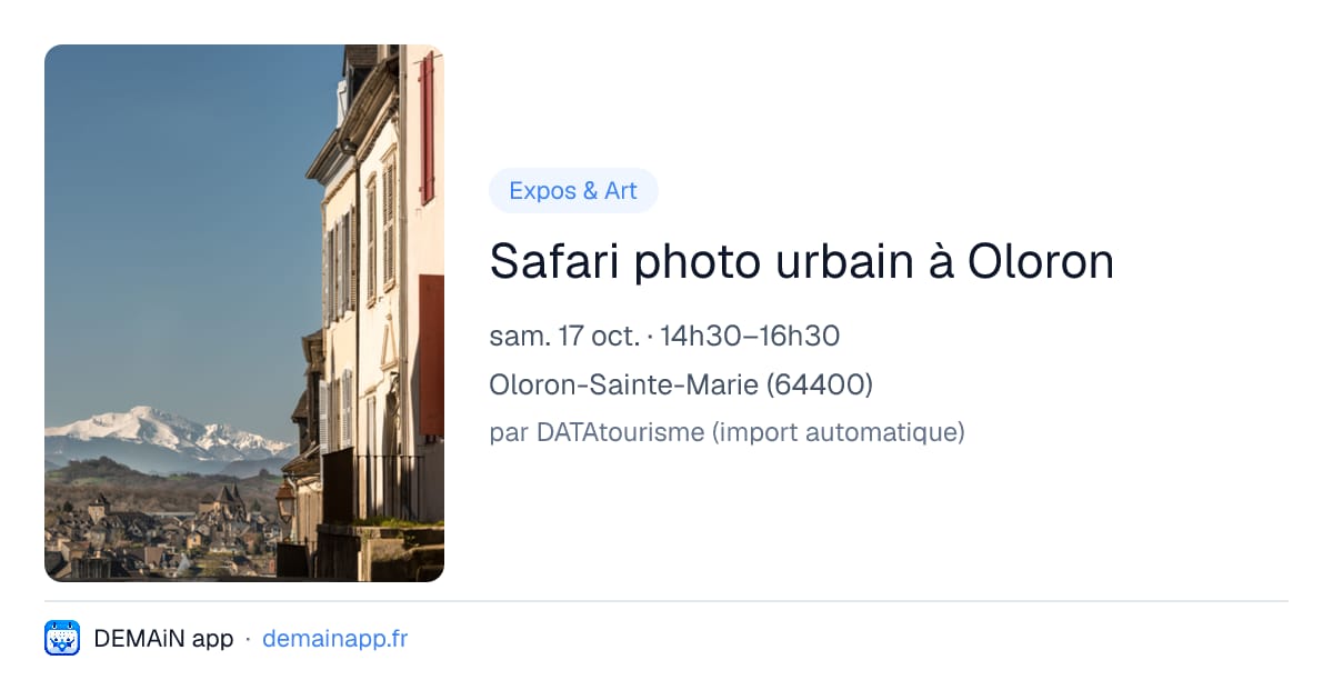 Safari photo urbain à Oloron — Oloron-Sainte-Marie