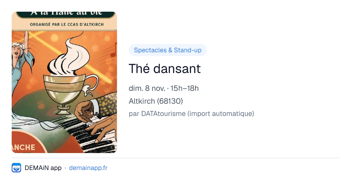 Thé dansant — Altkirch