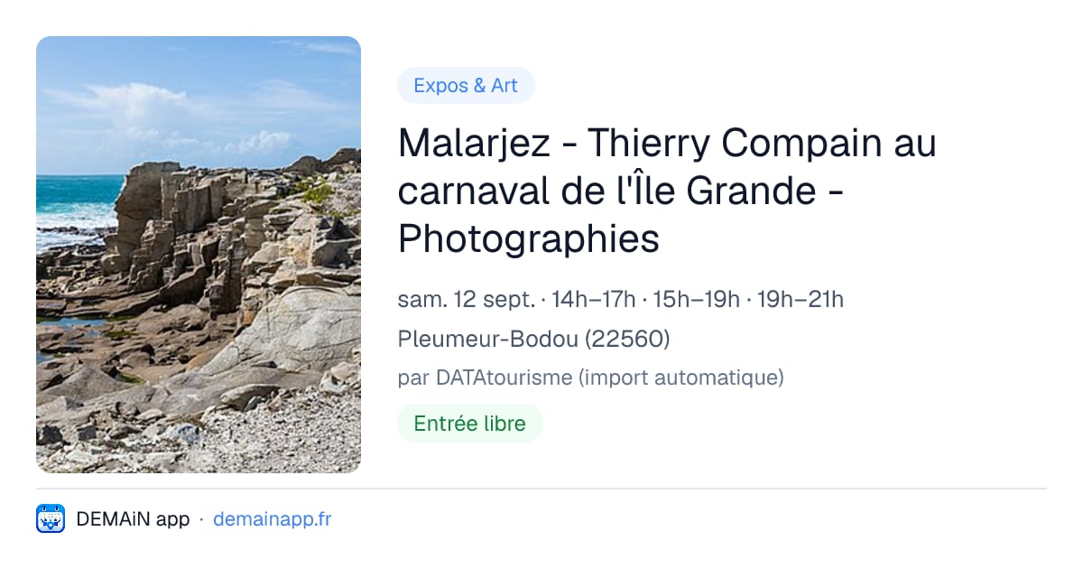 Malarjez - Thierry Compain au carnaval de l'Île Grande - Photographies — Pleumeur-Bodou
