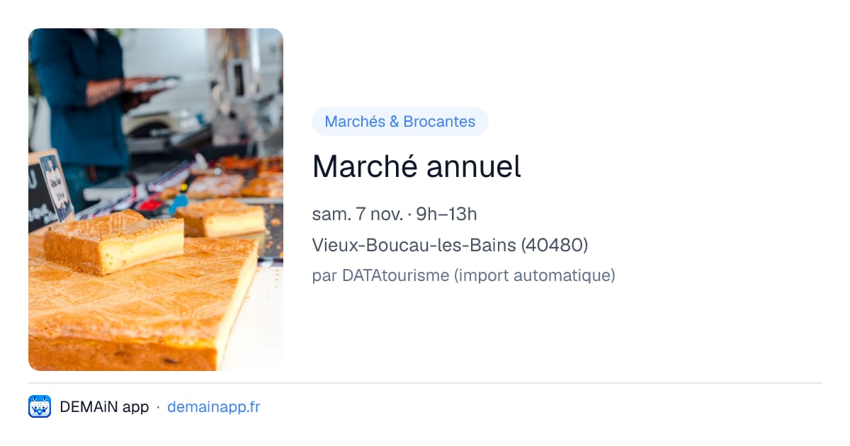Marché annuel — Vieux-Boucau-les-Bains