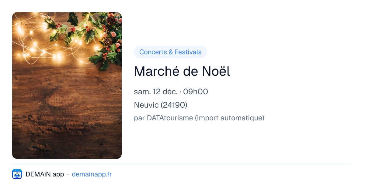 Marché de Noël — Neuvic