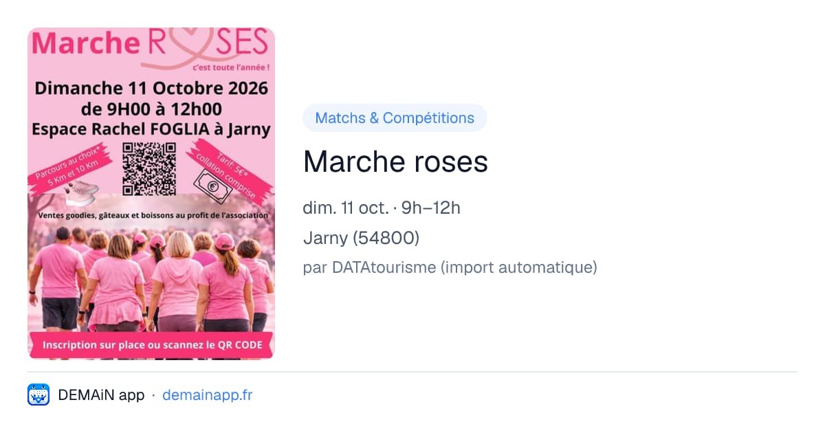 Marche roses — Jarny