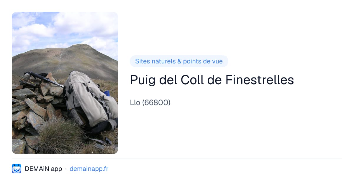 Puig del Coll de Finestrelles — Llo