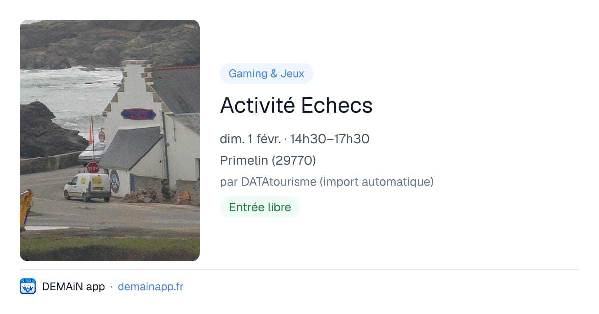 Activité Echecs — Primelin