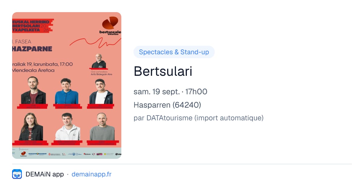Bertsulari — Hasparren