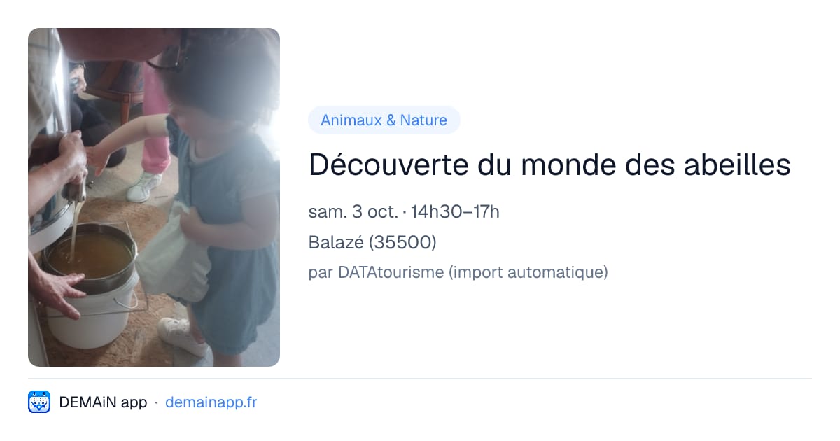 Découverte du monde des abeilles — Balazé