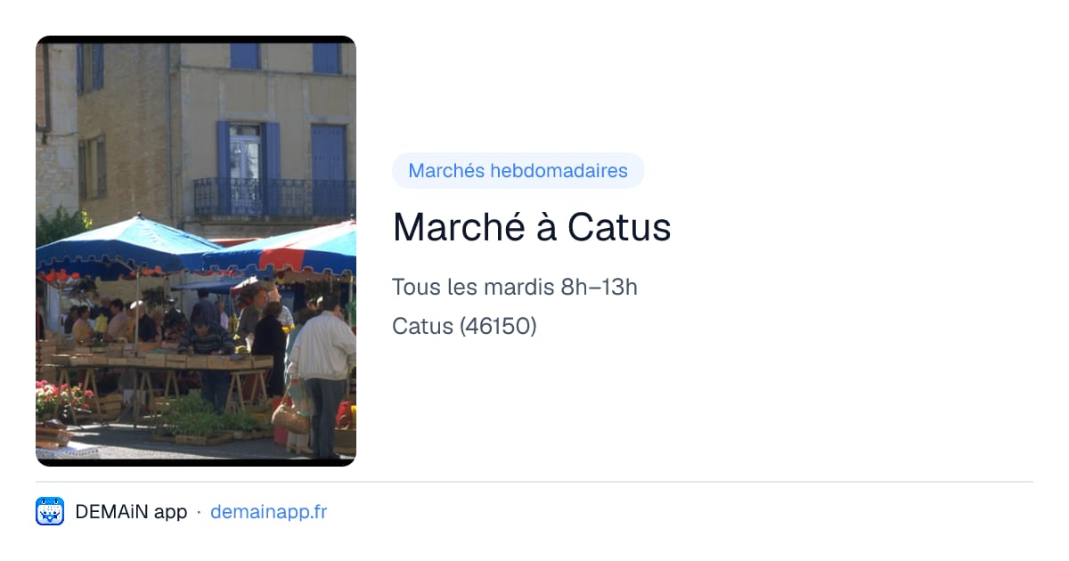 Marché à Catus — Catus