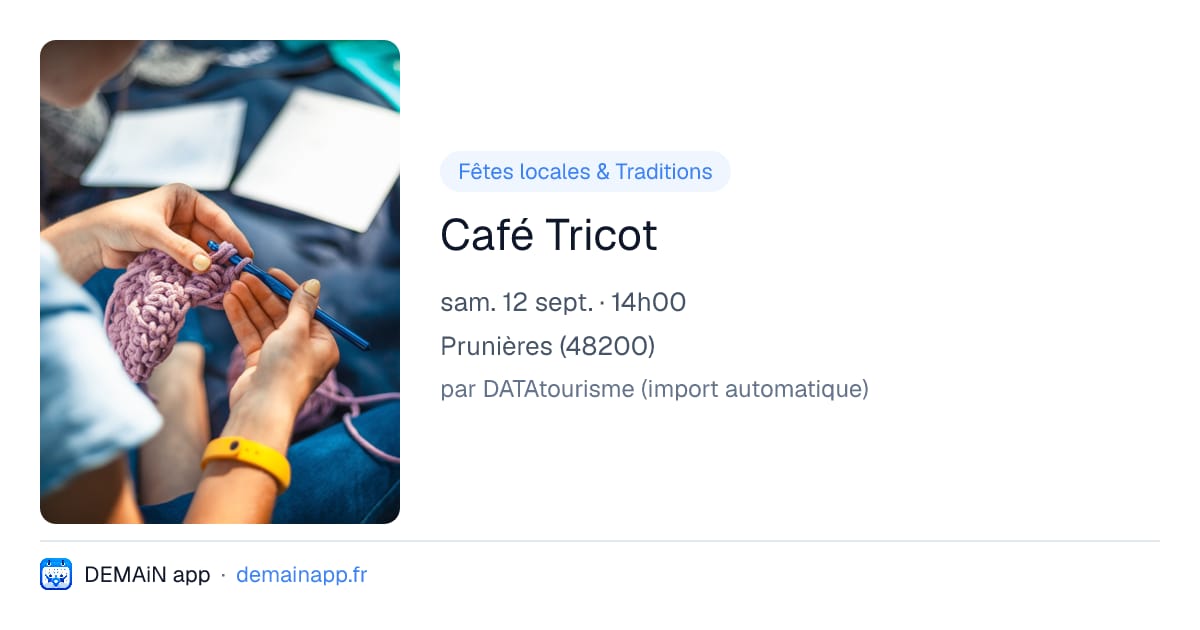 Café Tricot — Prunières