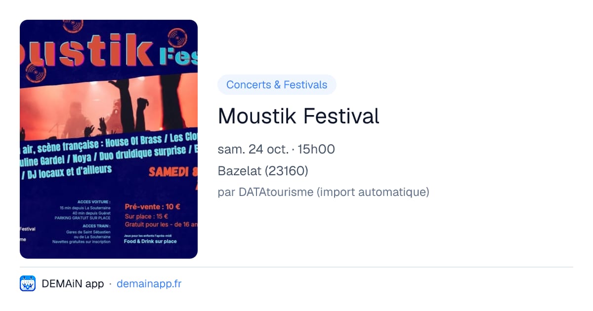 Moustik Festival — Bazelat