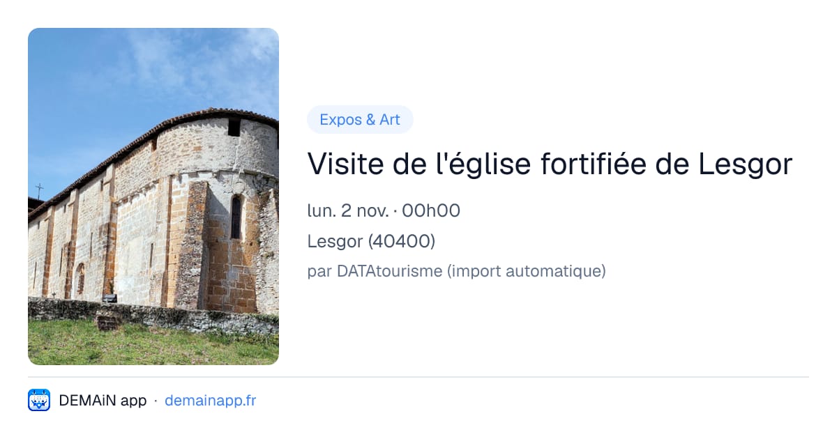 Visite de l'église fortifiée de Lesgor — Lesgor