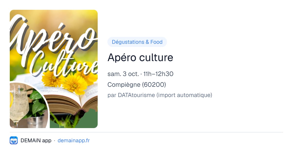 Apéro culture — Compiègne