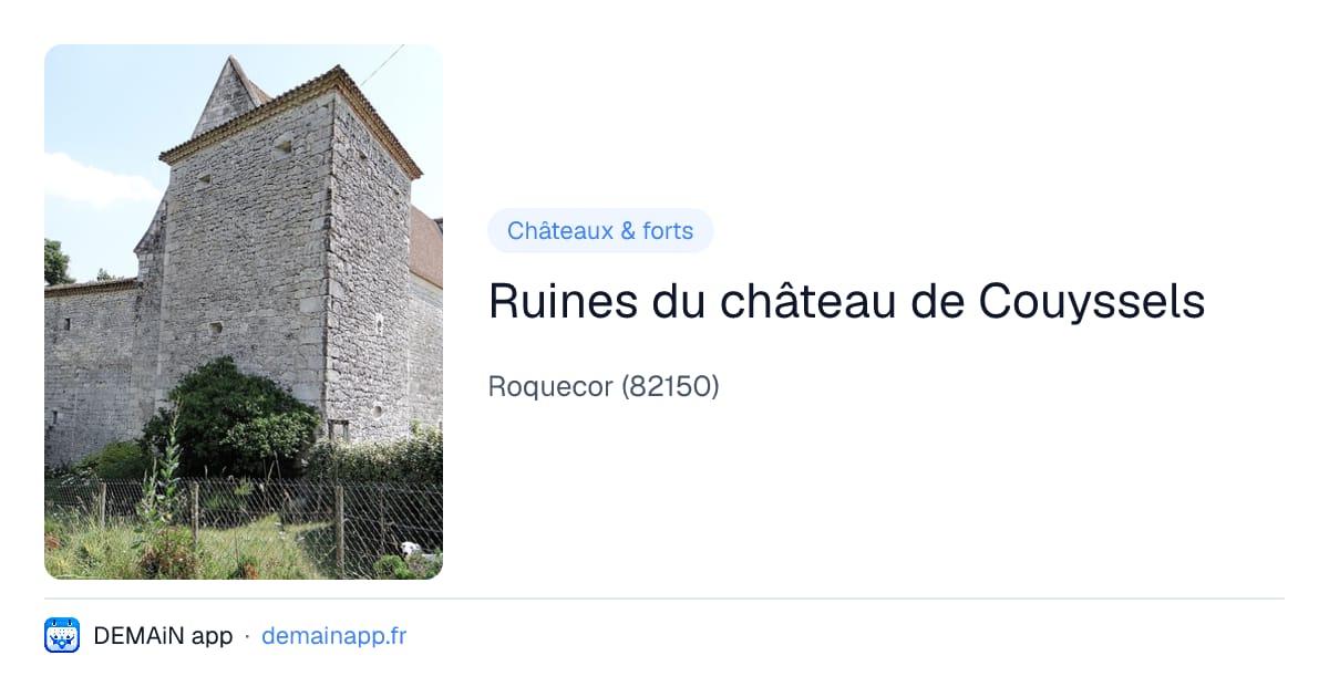 Ruines du château de Couyssels — Roquecor