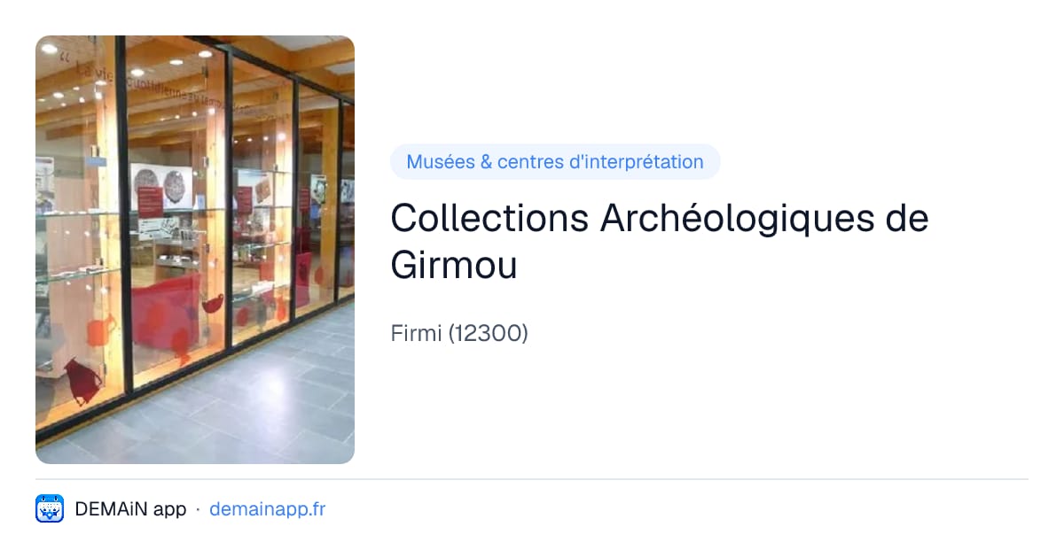 Collections Archéologiques de Girmou — Firmi