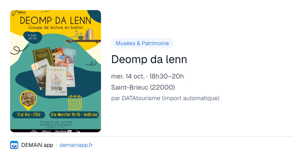 Deomp da lenn — Saint-Brieuc