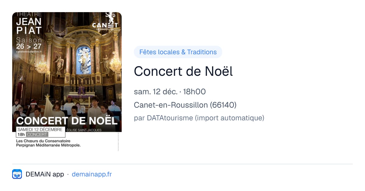Concert de Noël — Canet-en-Roussillon