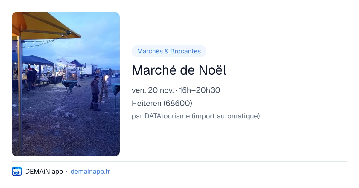 Marché de Noël — Heiteren