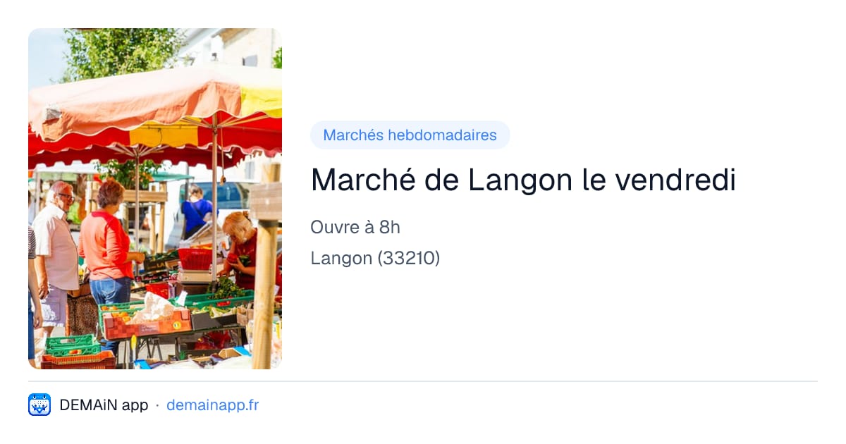 Marché de Langon le vendredi — Langon