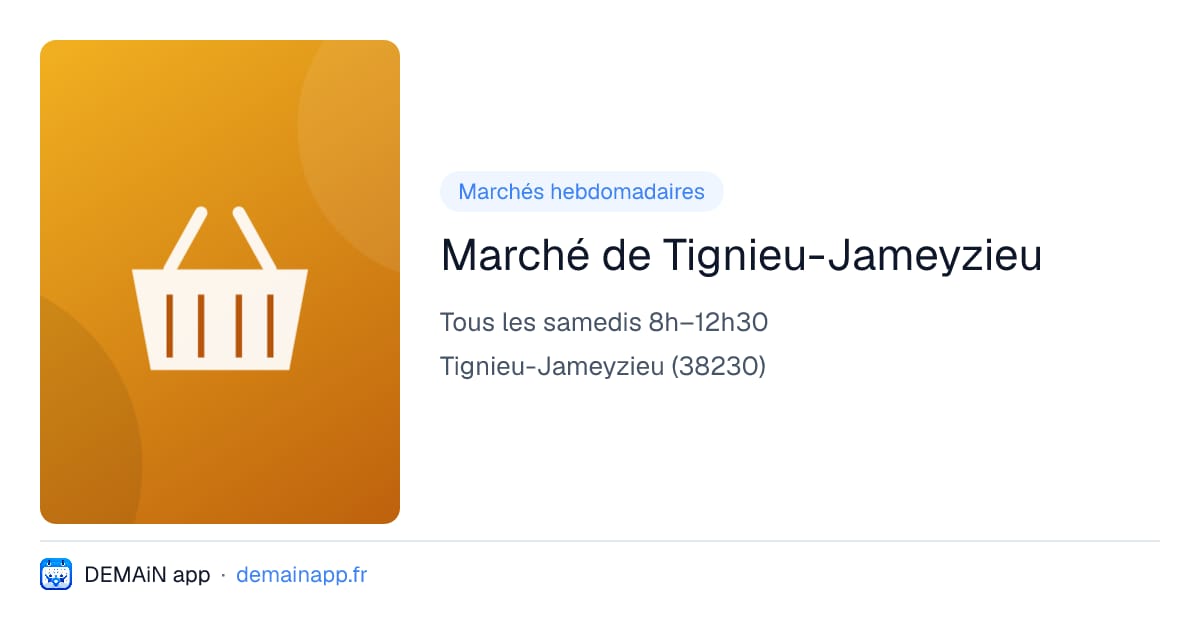 Marché de Tignieu-Jameyzieu — Tignieu-Jameyzieu