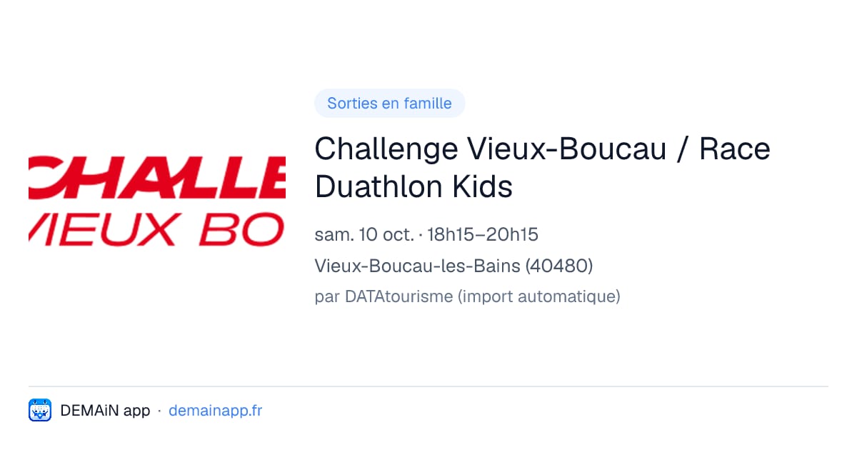 Challenge Vieux-Boucau / Race Duathlon Kids — Vieux-Boucau-les-Bains